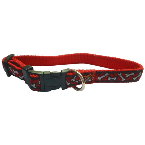 COLLAR NYLON 15x250-380MM.BULL ROJO/ROJO 2864