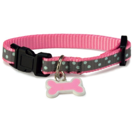 COLLAR PERRO REFLECTANTE AZUL 1,6x25/35cm. 17596