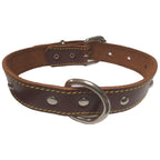 COLLAR CUERO WOKA 3 cm tachuelas 50 cm