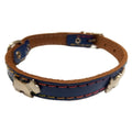 COLLAR ADORNO PERRITOS AZUL 40CM. 012403A