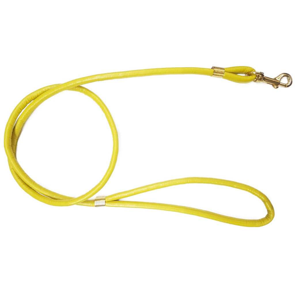 Correa símil cuero amarillo