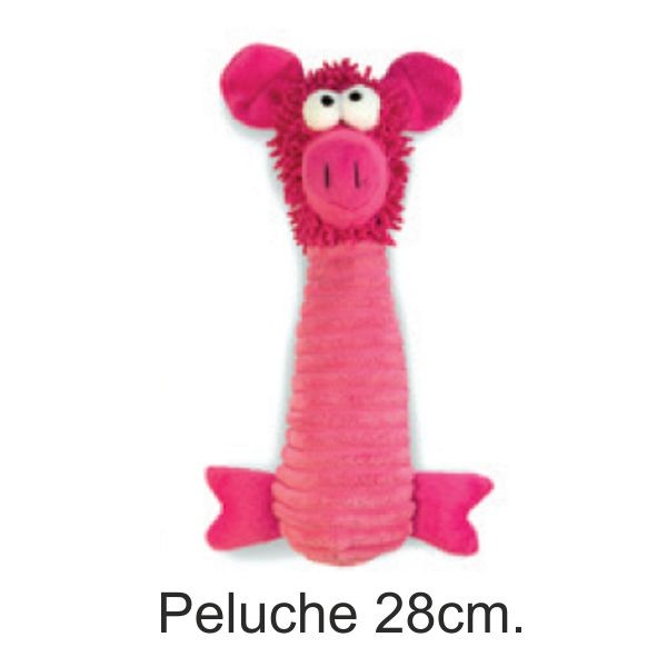 CERDITO PELUCHE ROSA 28cm. 3398