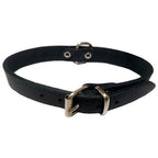 COLLAR CUERO LISO Negro 15 x 350 mm