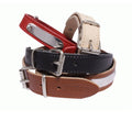 COLLAR CUERO CON PLACA Negro 18 mm x 40 cm