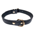 Collar de piel labrada