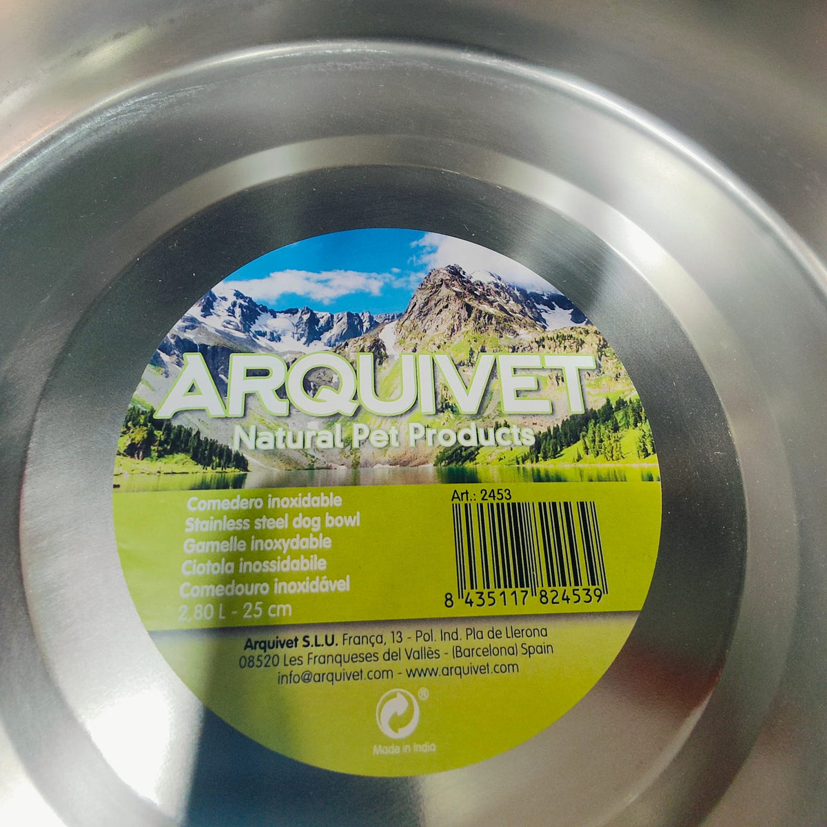 COMEDERO ACERO INOX. Nº 4 (25 cm, 2,80 L)