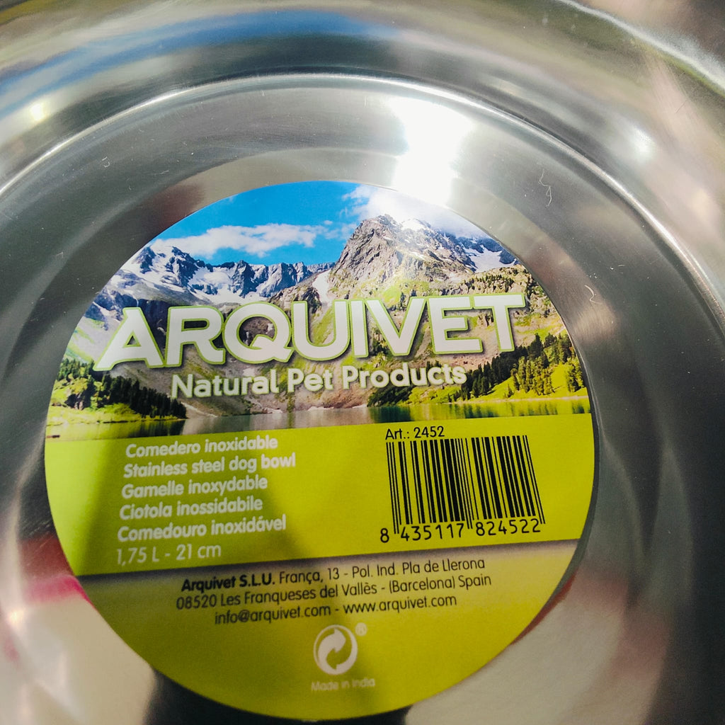 COMEDERO ACERO INOX. Nº 3 (21 cm, 1,75 L)