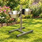 SOPORTE INOX. 2 comederos